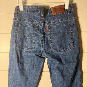 Levi's Jeans 30/34 Medium Wash Tapered Leg Leather Tag